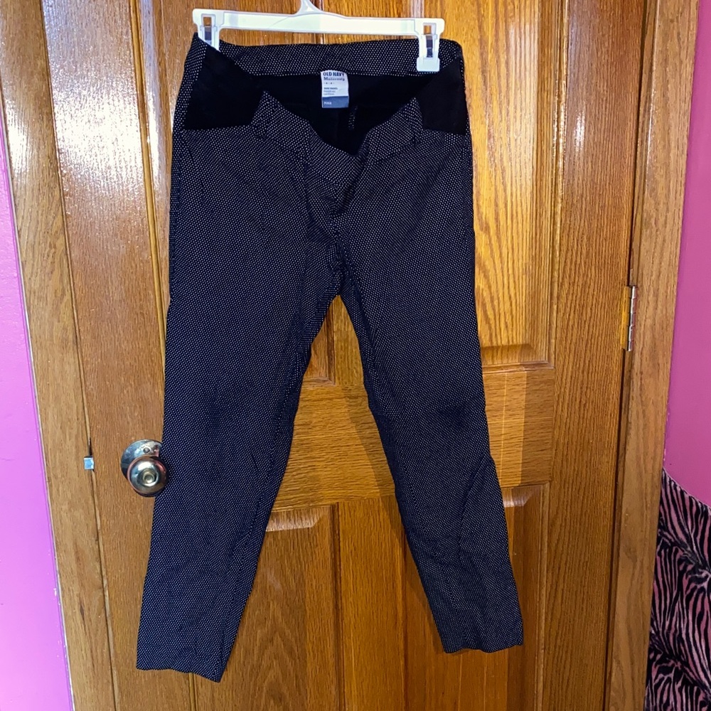 Old Navy Maternity Black and White Women's Trousers